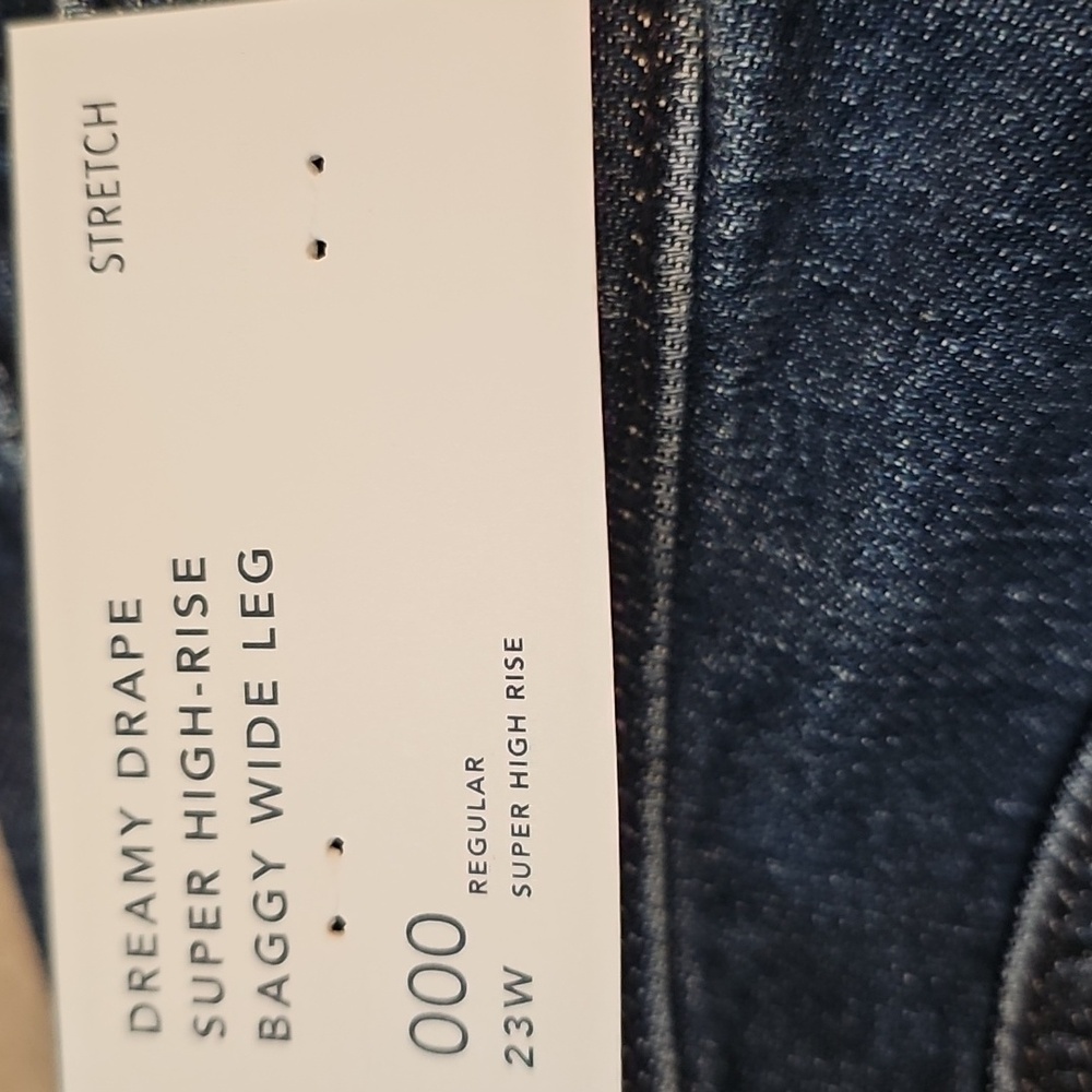 American Eagle Dreamy Drape Super High Rise Baggy Wide Leg Jeans-23W 000 Regular - Picture 5 of 7